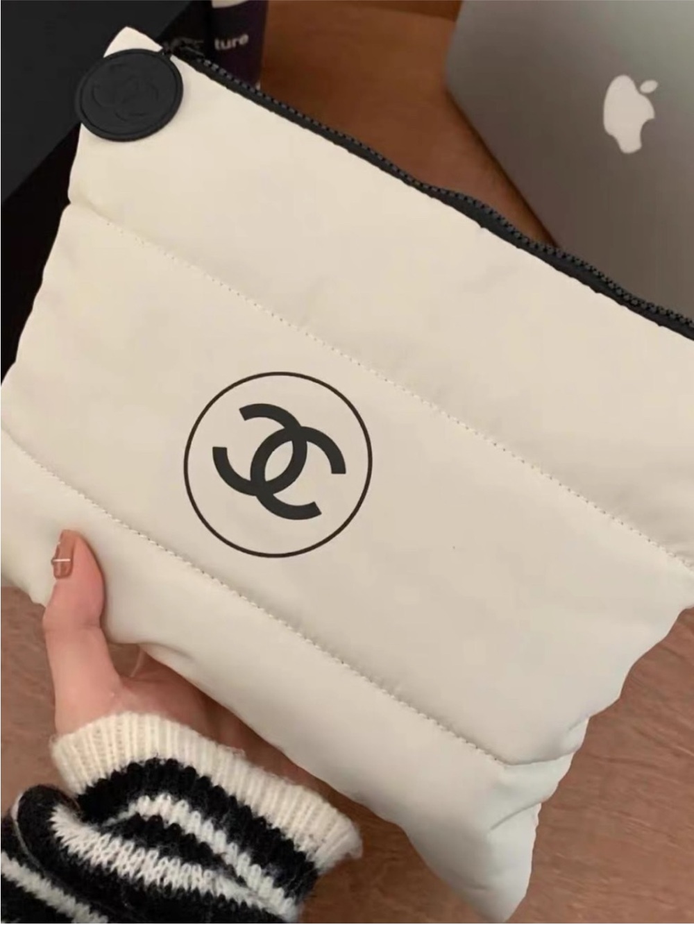 Chanel beauty makeup bag